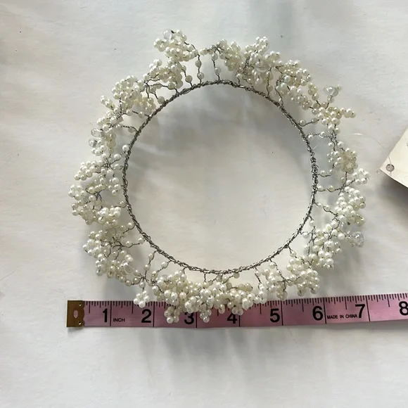 Pottery Barn Set of 6 Pearl Candle Rings - Picture 4 of 4